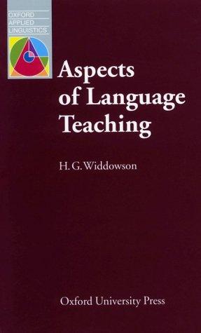 Aspects of Language Teaching