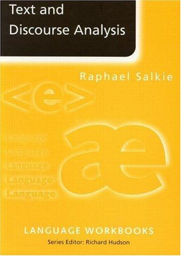 Text and discourse analysis