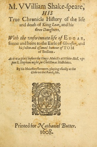The tragedy of King Lear
