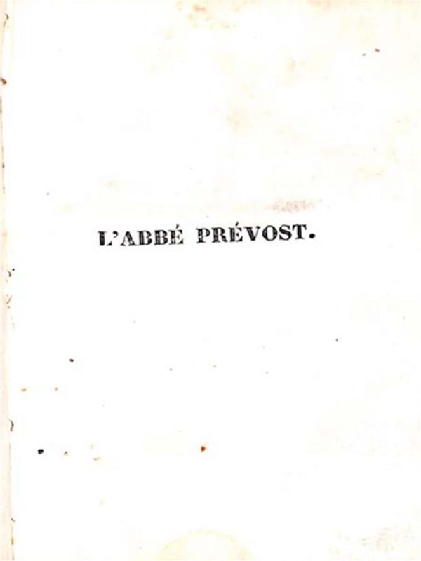 Histoire de Manon Lescaut et du Chevalier des Grieux