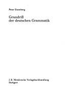 Grundriss der deutschen Grammatik