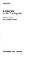 Einfuhrung in die textlinguistik