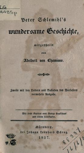 Peter Schlemihl's wundersame geschichte