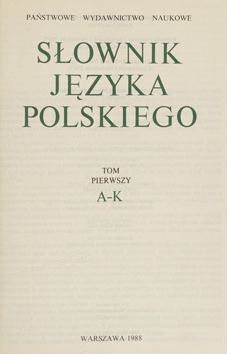 Slownik jezyka polskiego