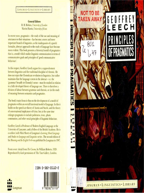 Principles of Pragmatics