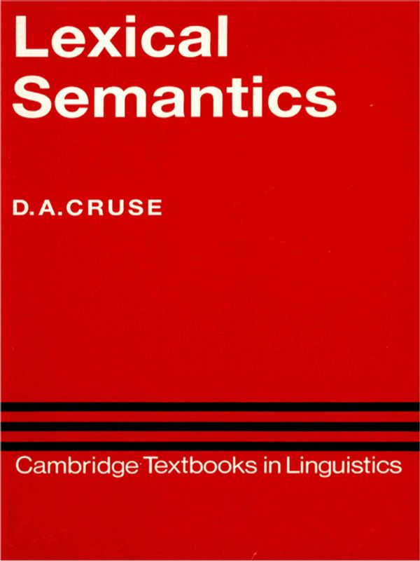 Lexical Semantics