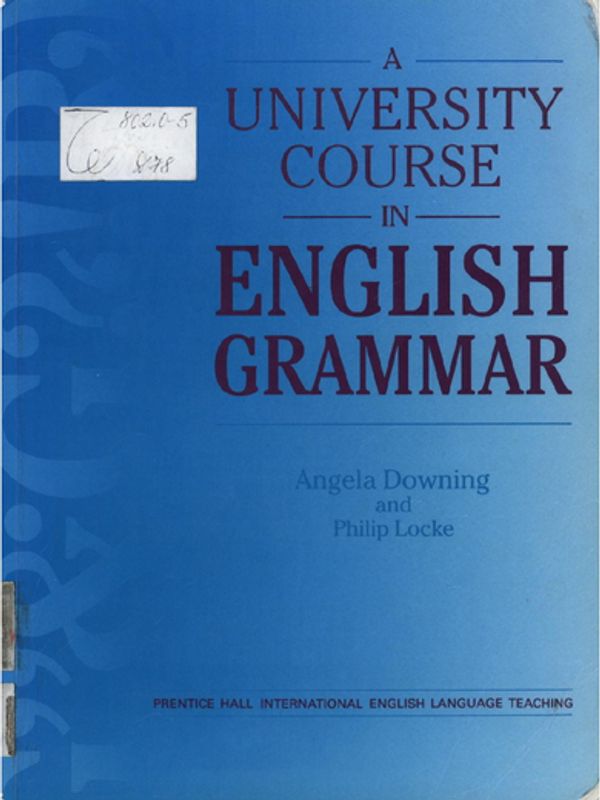 A University Course in English Grammar
