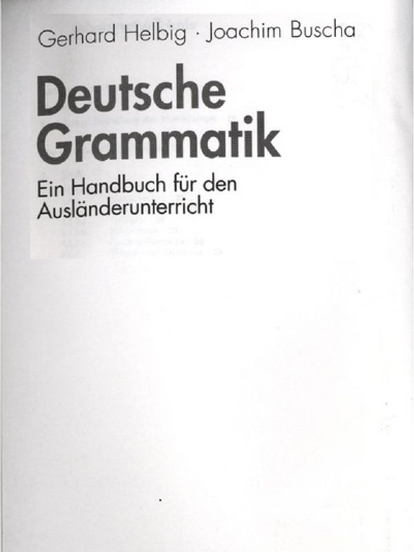 Deutsche Grammatik