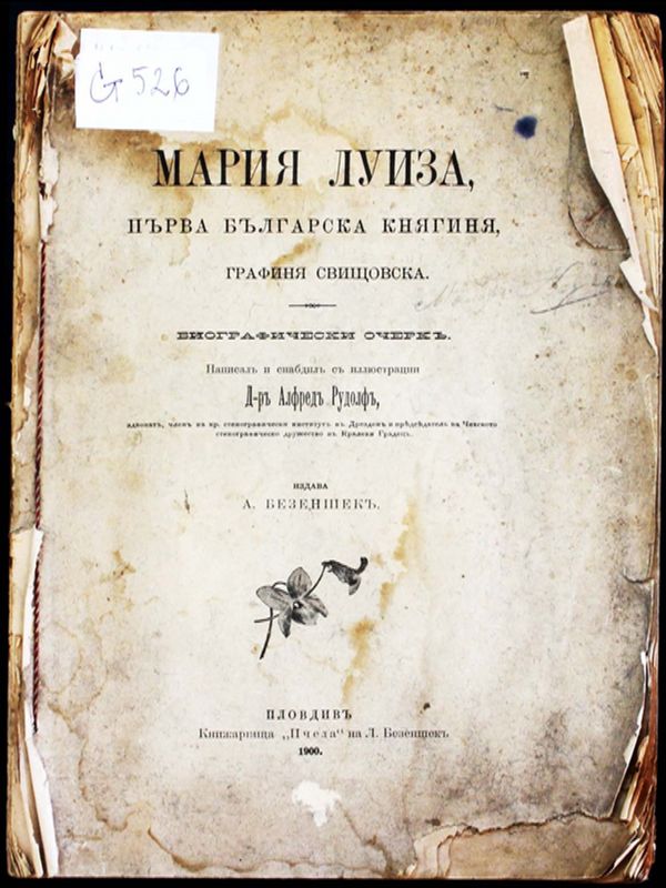 Мария Луиза, първа българска княгиня, графиня Свищовска