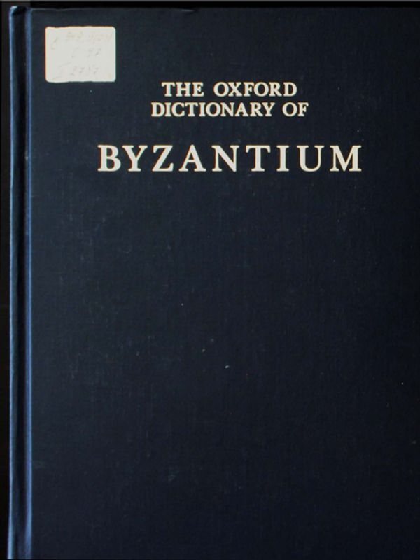 The Oxford Dictionary of Byzantium