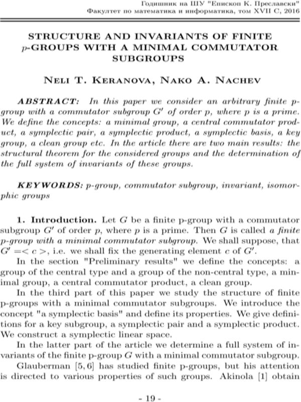 Structure and invariants of finite p-groups with a minimal commutator subgroups