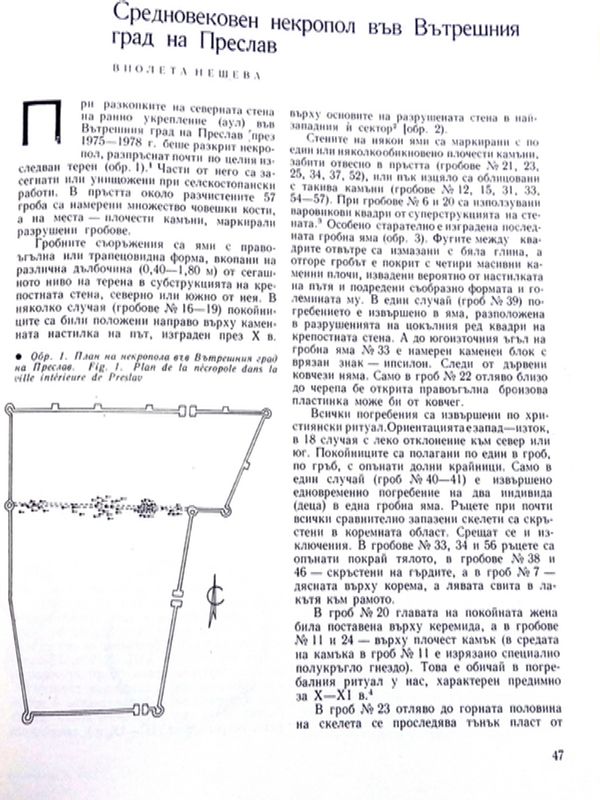 Средновековен некропол във Вътрешния град на Преслав