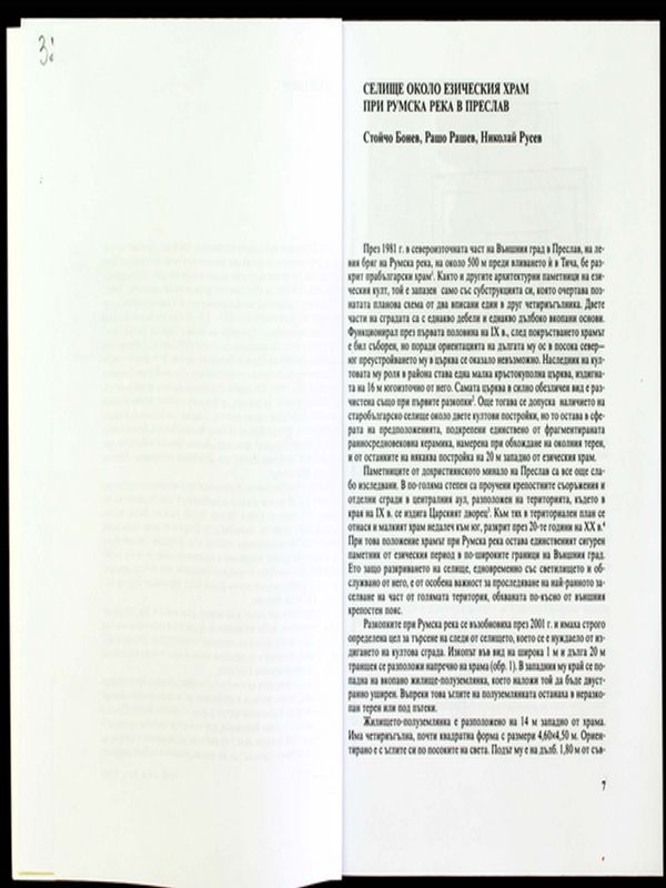 Селище около езическия храм при Румска река в Преслав