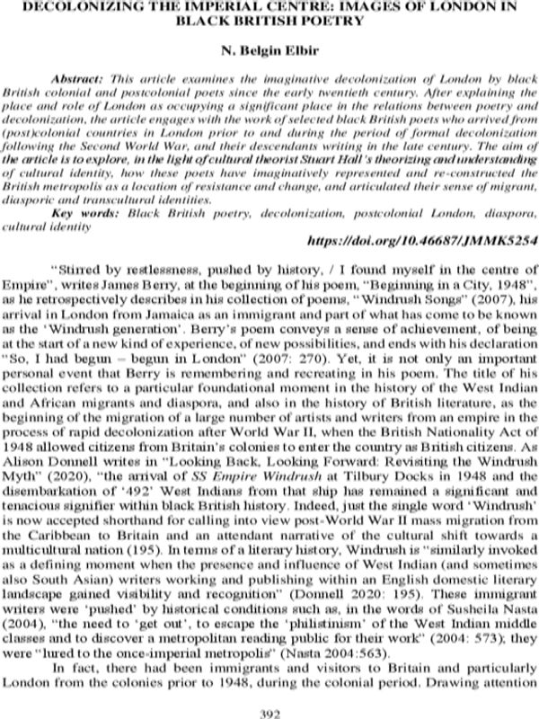 Decolonizing the imperial center