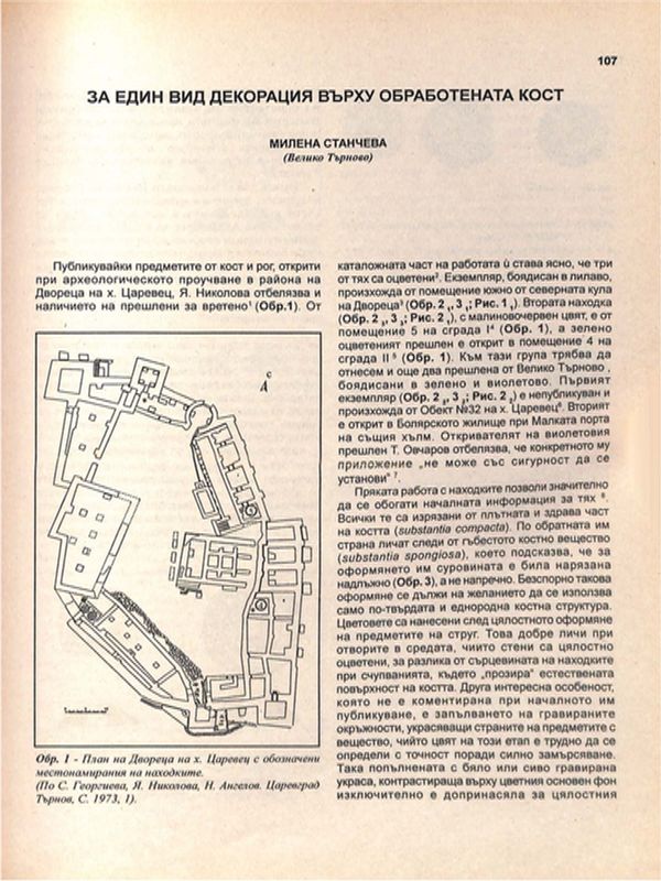 За един вид декорация върху обработената кост
