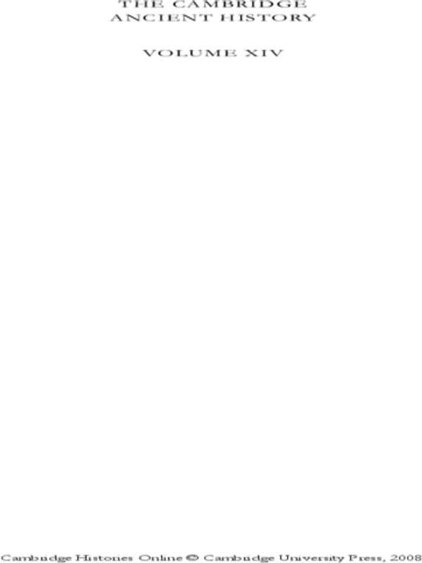 The Cambridge Ancient History