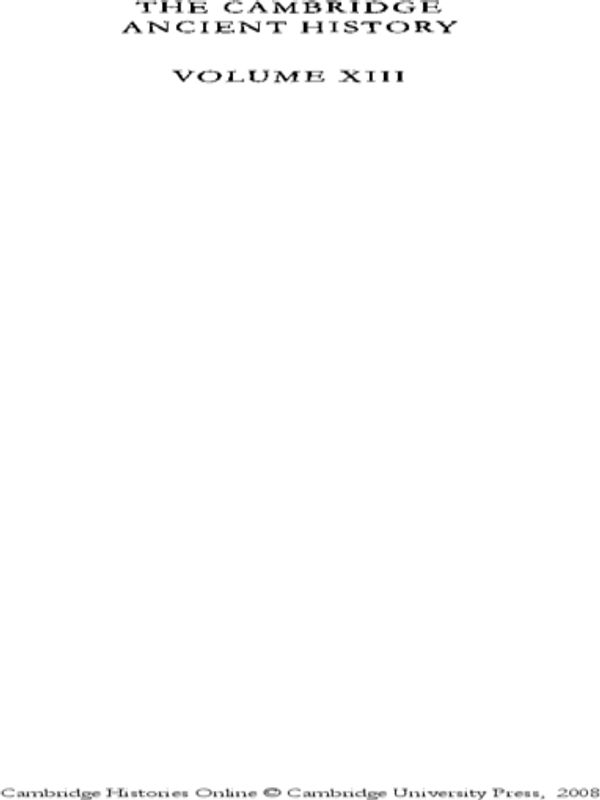 The Cambridge Ancient History