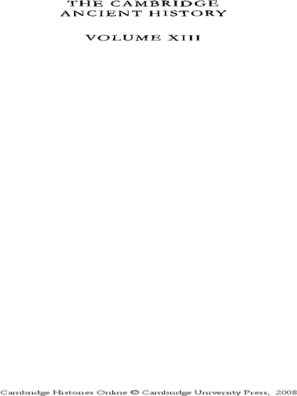 The Cambridge Ancient History