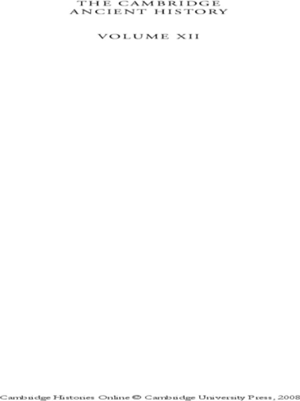 The Cambridge Ancient History