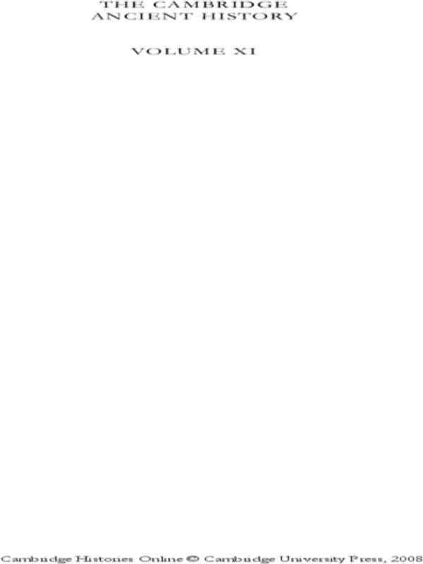 The Cambridge Ancient History