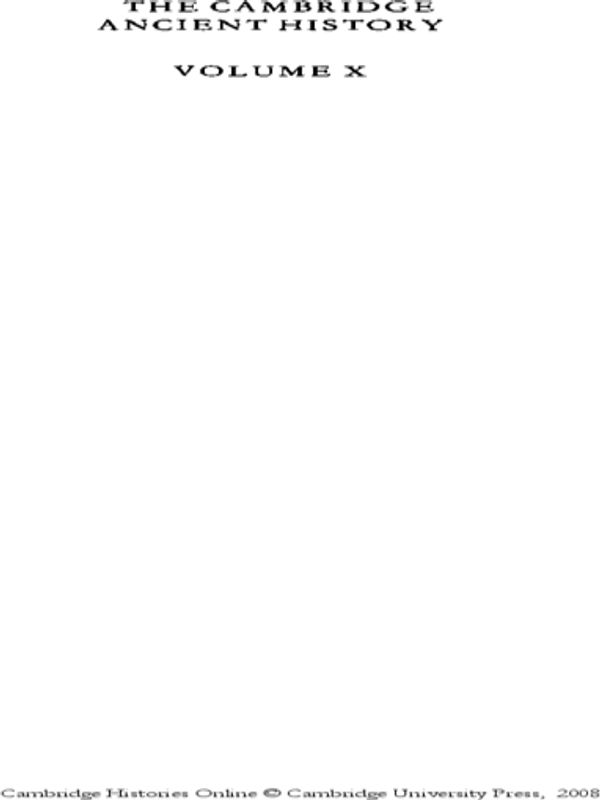 The Cambridge Ancient History