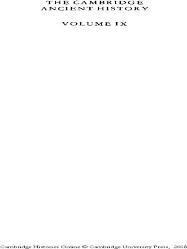 The Cambridge Ancient History