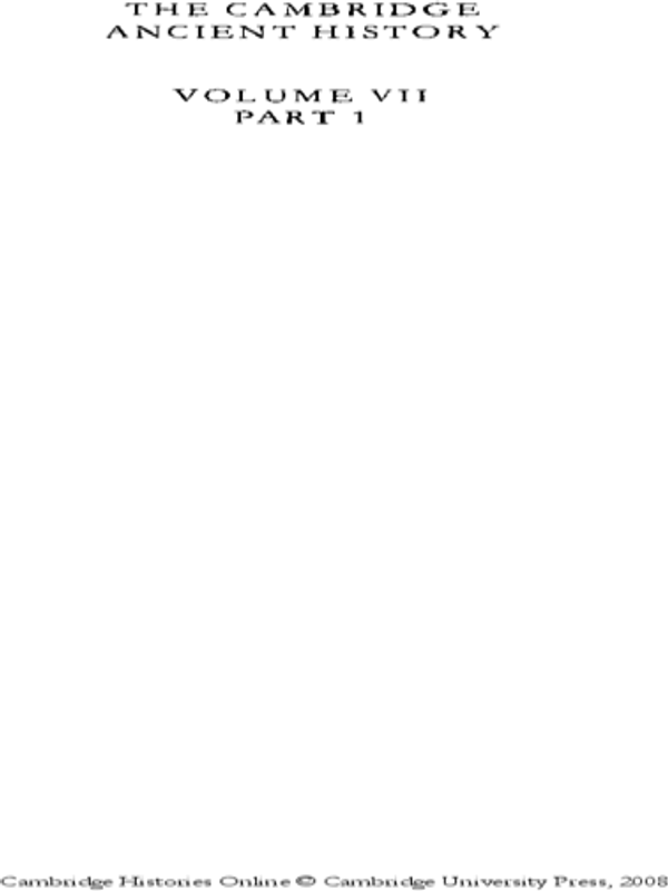 The Cambridge Ancient History