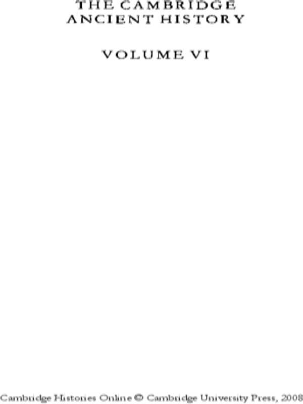 The Cambridge Ancient History